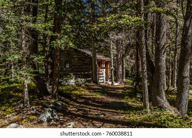 An abandoned cabin deep in the woods