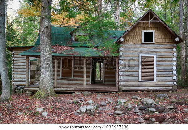 Abandoned Cabin Great Smoky Mountains National Stock Photo Edit