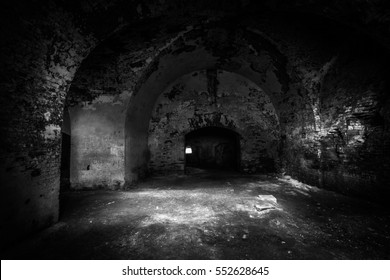 abandoned cellar in Daugavpils stronghold