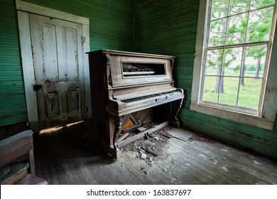 Abandoned Church Piano