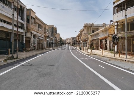 The abandoned city Varosha in Famagusta, North Cyprus. The local name is 