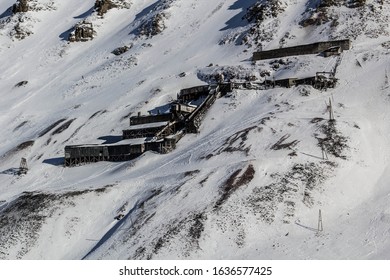 Abandoned coal mines in Svalbard Norway