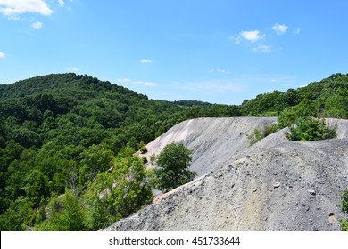 Abandoned Coal Mining Site In The Appalachian Region.