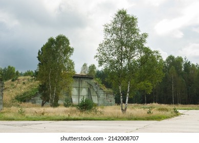 Abandoned Cold War Soviet Era Concealed Military Aircraft Hangar, Mimoň, Czech Republic