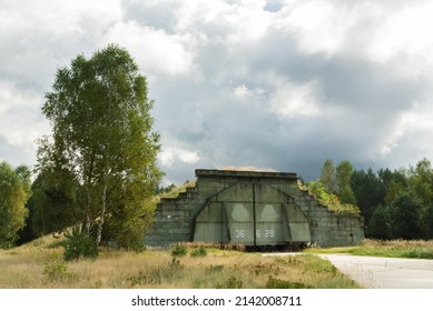 Abandoned Cold War Soviet Era Concealed Military Aircraft Hangar, Mimoň, Czech Republic