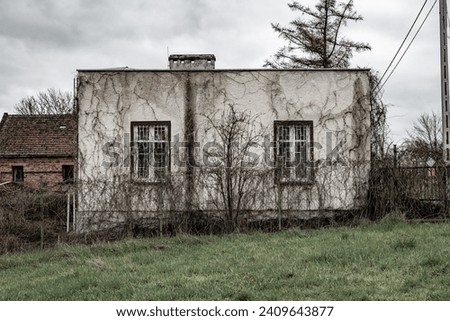 Abandoned depopulated town and houses in Poland in the village of Żukowice. Contaminated area near the Głogów Copper Smelter
