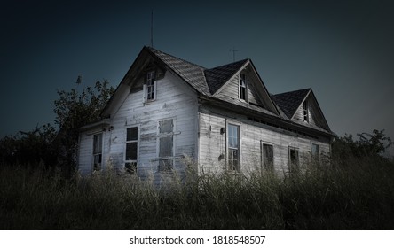 An Abandoned Farm House Near  Frost, Texas