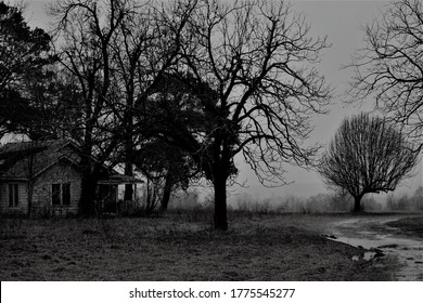 Abandoned Farm In Rural Texas