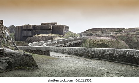 Abandoned German Bunker In The Atlantic Wall In France