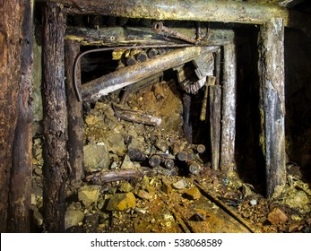 Abandoned Gold Mine. Collapse