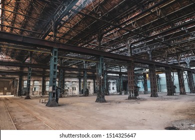 Abandoned Hall Dirty Old Factory Stock Photo (Edit Now) 1514325647