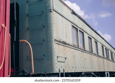 Abandoned historic passenger rail car - Powered by Shutterstock