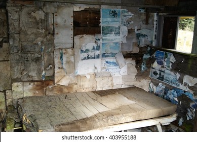 Abandoned Historical Hut Interior