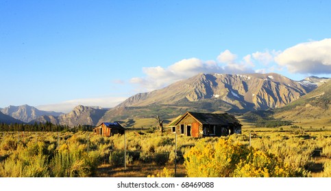 Abandoned Homestead in the Owens valley , in Eastern California