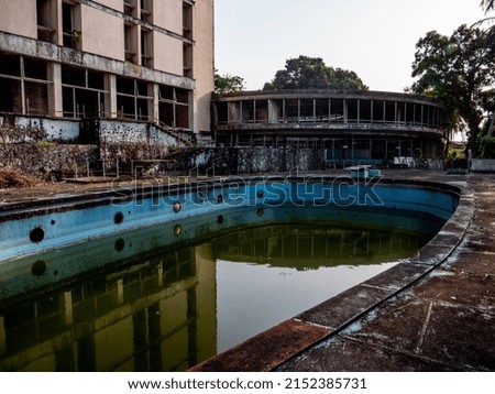 Image, Stock Photo pool party. Building