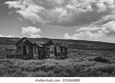 Abandoned House Of Bodie California In Black And White