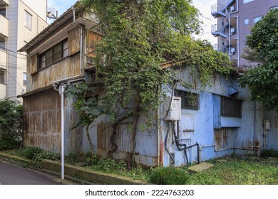 An abandoned house in the city - Shutterstock ID 2224763203