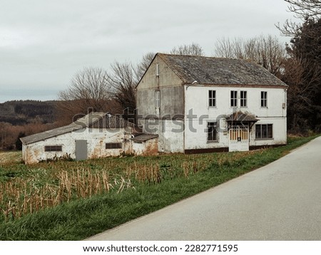 Abandoned house in the countryside in Galicia        