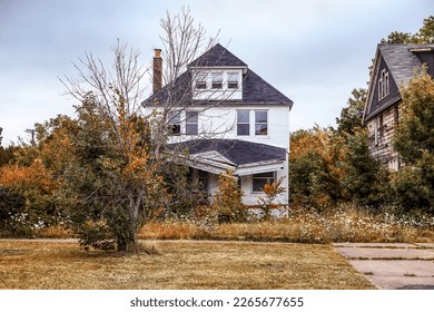Abandoned house in Detroit, Michigan