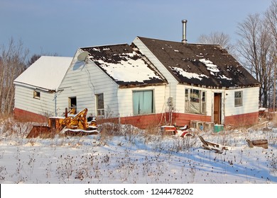 An Abandoned House With Major Structural Issues.