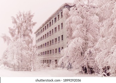 abandoned house stands in nuclear winter - Powered by Shutterstock