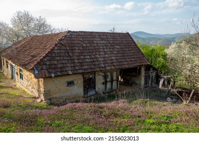 Abandoned household in a village in the Banat Mountains, Romania