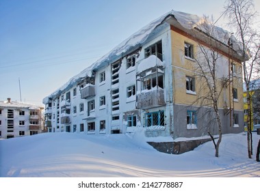 Abandoned Houses In Vorkuta. Komi Republic. Russia