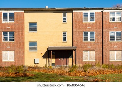 Abandoned Housing Units On Decommishioned Air Force Base.