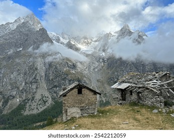 Abandoned huts along the Tour du Mont Blanc - Powered by Shutterstock