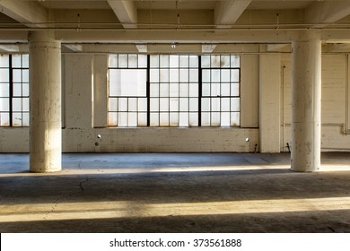 Abandoned Industrial Factory Warehouse Interior