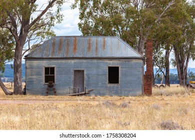 Abandoned Iron House In Australian Outback