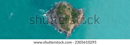 Similar – Image, Stock Photo Aerial views of small island off Ko Samet, Thailand