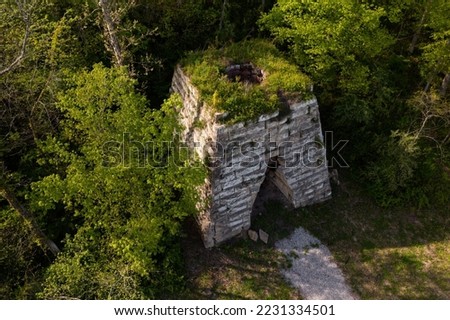 Abandoned Limestone Pig Iron Furnace - Wayne National Forest, Ohio