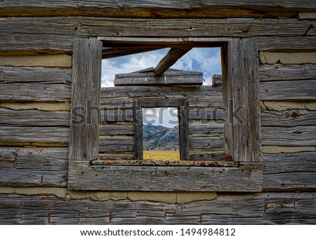 Similar – Image, Stock Photo Room with mountain view