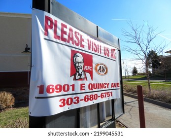 Abandoned Long John Silvers KFC Combo Restaurant - Re-directory Banner On Menu Board (Aurora, Colorado, USA) - 04\25\2021