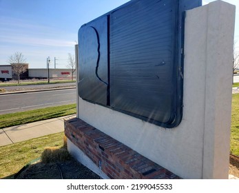 Abandoned Long John Silvers KFC Combo Restaurant - Standalone Sign With Sun Glow (Aurora, Colorado, USA) - 04\25\2021