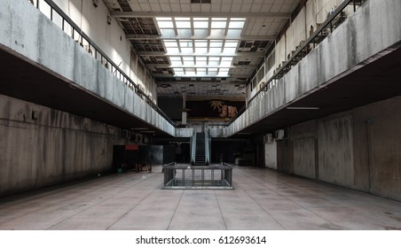 Abandoned Mall In Morning