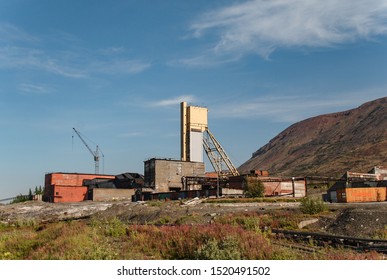 An Abandoned Mine In Which Nickel, Copper, Platinum, Gold, Cobalt, Palladium And Other Rare Components Were Mined. Talnakh, Norilsk, Russia