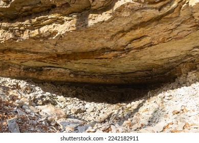 Abandoned mines at Pecumsaugan Creek and The Blackball Mines Nature Preserve in North Utica, Illinois. - Shutterstock ID 2242182911