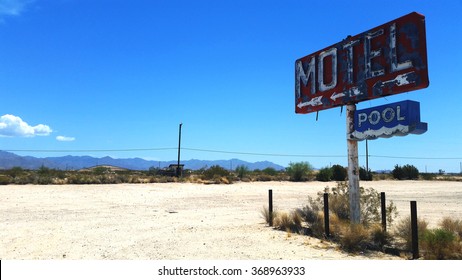 Abandoned Motel Sign