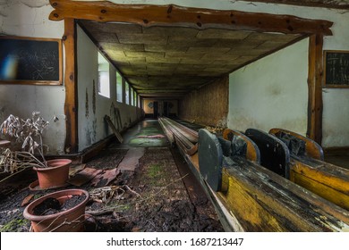 Abandoned Old Bowling Alley From An Inn