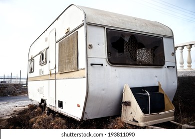 Abandoned Old Caravan