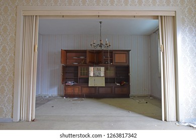 Abandoned Old Fashioned Living Room