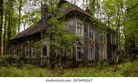 abandoned old house in the forest - Powered by Shutterstock