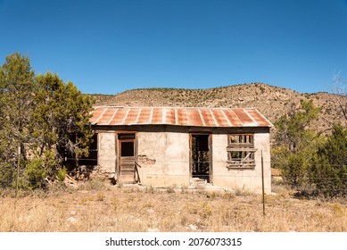 Abandoned Old House In Lincoln City In New Mexico, USA