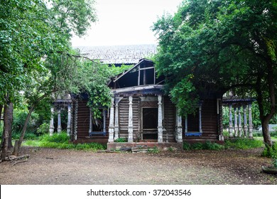 Abandoned Old House In The Woods