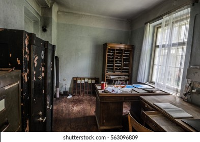 Abandoned Old Office With Furniture