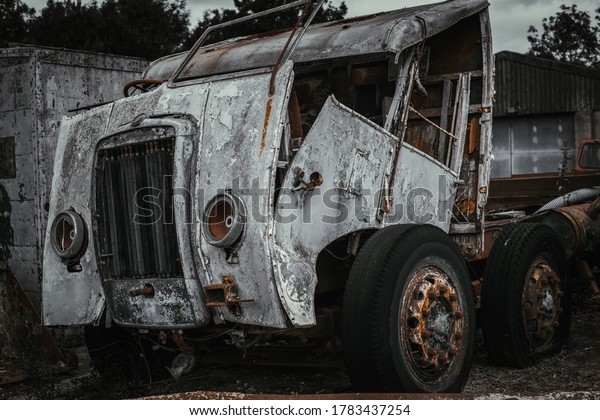 Abandoned Old Rusted Pickup\
Truck .