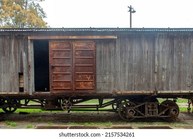 wooden railcar