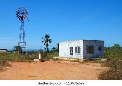 Abandoned Petrol Station. Gunjur Gambia